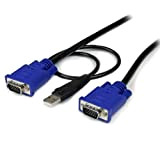 StarTech.com Cavo Kvm Ultra Sottile USB 2 in 1 da 1.8 M