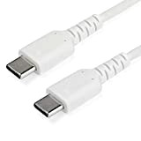 StarTech.com  Cavo USB-C di 2 m - Fibra aramidica e Protezione EMI - Guaina TPE - Bianco (RUSB2CC2MW)