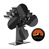 Stove Fan Fireplace Fan Effecient 4 Blade Heatpowered Log Wood Burner Stove Fan Quiet Heat Distribution