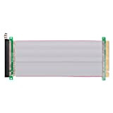 Sun3Drucker PCI-E Express 16X to 16x Male to Female Riser Extender Card Ribbon Cable 20cm