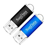 SunData 2 Pezzi 32GB Chiavetta USB Pen Drive 32GB Metallo USB2.0 Unità Memoria Flash Thumb Drive per Archiviazione Dati con ...