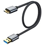 SUNGUY Cavo Micro USB 3.0 0,5 M, Cavo USB A maschio a Micro B maschio per disco rigido per Seagate, ...