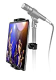 Supporto iPad Asta Microfono, Reggi Tablet Microfono Leggio Musica [Stabile & Portatile], Oilcan Porta Manubrio per iPad Mini Air Pro, ...