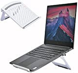 Supporto PC Portatile, Portatile Ventilato Desktop Porta PC, supporto portatile pieghevole Ergonomico Raffreddamento Laptop Stand, Compatibile con MacBook Air, Pro, ...