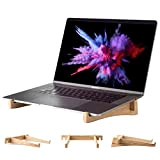Supporto portatile per laptop (legno), elegante supporto per computer portatile, supporto universale per laptop, regalo in legno, forniture per ufficio