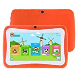 Sureshop Tablet PC Bambini Educativo Android 5.1 Quad Core WiFi SD Card 1GB+16GB 7" aranc
