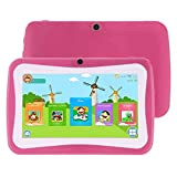 Sureshop Tablet PC Bambini Educativo Android 5.1 Quad Core WiFi SD Card 1GB+16GB 7" Rosa
