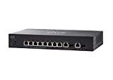 Switch gestito Cisco SG350-10 con 10 porte Gigabit Ethernet (GbE) con 8 porte Gigabit Ethernet RJ45 più 2 porte Gigabit ...