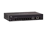 Switch gestito Cisco SG350-10SFP con 10 porte Gigabit Ethernet (GbE) con 8 slot SFP più 2 porte Gigabit Ethernet combinate ...