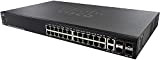Switch gestito impilabile Cisco SG550X-24 con 24 porte Gigabit Ethernet (GbE), 2 x 10 G combinate, 2 x SFP+, routing ...