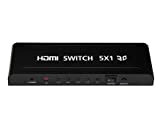 Switch HDMI 5 x 1 Yatek yk-0501, Supporto 3d, Seleccione, amplifique e la segnale HDMI