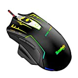 SWTOIPIG Mouse da gioco Mouse, RGB Mouse ottico USB cablato Mouse da gioco leggero Puntamento ad alta precisione Multi-pulsante Cavo ...