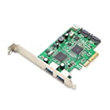 Syba - Scheda controller PCI-Express 2.0 con porta USB 3.0 SATA III e staffe profilo standard/basso