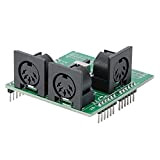 T angxi Midi Shield Breakout Board, Scheda di Adattamento Midi per Adattatore di Interfaccia Arduino Digital R3 Avi PIC