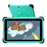 Tablet per Bambini 7 Pollici,Doppia Fotocamera,Display IPS HD Tablet Android WiFi,2 GB/32 GB/128 GB,Bluetooth,Tablet di apprendimento con staffa per custodia ...
