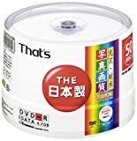Taiyo Yuden That' s DVD-R dati per 16 x 4.7 GB Gloss% ¶ Ýï% Water sagoma in Wide Printable 50 pezzi di dr-47wky50bn