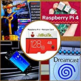 TAPDRA RetroPie SD Card 128 GB per Raspberry Pi 4 14000+ Giochi 45+ Emulatori Stazione di emulazione Fai da Te ...
