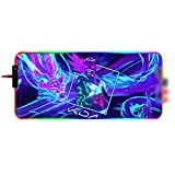 Tappetino for mouse - Lol kda. Anime. Rgb. Gaming Mouse Pad Large Anime, Base in gomma antiscivolo professionale LED PAD ...