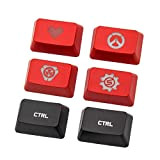 Tastiera meccanica G810 G910 G413 G512, 1 pezzo di ricambio retroilluminato Ctrl Keycap Personality Keycap (Asse del corpo: Red Overwatch ...