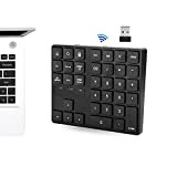 Tastiera numerica wireless, tastierino numerico portatile ultra sottile Tastiera USB Mini tastiera 2.4G USB, per notebook PC desktop portatile