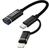 TASYL Adattatore USB 2 in 1 per iPhone iPad USB C Lightning Thunderbolt OTG Cavo adattatore USB 3.0 compatibile con ...