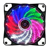 Tatoonly Ventole per Case per PC RGB Ventola di Raffreddamento per Case del Computer 15 luci Streamer 12025 Ventola per ...