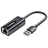 Tccmebius Adattatore Ethernet USB, Adattatore di Rete LAN da USB 2.0 a RJ45 10/100, per MacBook, Surface Pro, Notebook PC, ...