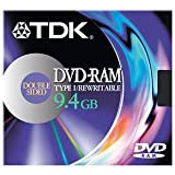 TDK Dvd-RAM Disc Rewritable Double-Face in Open Caddy 9.4 GB Ref dvdram9.4dy1