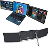 Teamgee Monitor portatile per computer portatile, 13,3" Full HD 1080p IPS, doppio triplo monitor, compatibile con Mac Windows Android