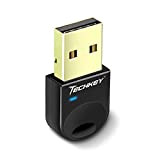 Techkey Adattatore dongle USB Bluetooth 4.0, per pc Laptop, Computer Desktop, Musica Stereo, chiamate Skype, Tastiera, Mouse, Supporta i sistemi ...