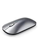 TECKNET Mouse Bluetooth Ricaricabile, Mouse Wireless Sottile Silenzioso 2.4G/ Bluetooth 5.0/3.0 Portatili Mouse Senza Fili con Ricevitore USB 4 DPI ...