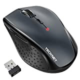 TECKNET Mouse Wireless, 3200 DPI Mouse Senza Fili con 6 Livelli Regolabili, 30 Mesi Durata Batteria con Ricevitore USB, 6 ...