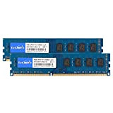 TECMIYO 8GB Kit (2x4GB) DDR3 1333MHz PC3-10600 Unbuffered Non-ECC 1.5V CL9 2Rx8 Dual Rank 240 Pin UDIMM Desktop Memorie Module ...