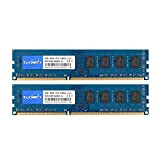 TECMIYO 8GB Kit (2X4GB) DDR3 1600MHz Udimm RAM PC3-12800 PC3-12800U 1.5V CL11 240 Pin 2RX8 Dual Rank Non-ECC Unbuffered Desktop ...