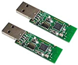 TECNOIOT 2pcs Zigbee CC2531 Sniffer Bare Board Packet Protocol Analyzer Module USB Dongle