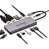 Tecnoware Hub USB Type-C, Adattatore 13 in 1, Compatibile con MacBook, Notebook, iPad, Windows, Huawei, 13 Porte: USB 2.0 e ...