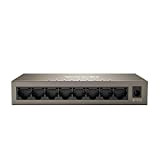 Tenda Switch Ethernet 8 Porte Gigabit TEG1008M, 10/100/1000 Mbps, Switch Gigabit RJ45, Hub Ethernet, Adatto per Casa e Ufficio, Montaggio ...