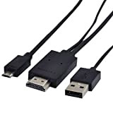 theoutl ettablet cavo adattatore MHL HDMI per lo smartphone Aquaris E5 FHD/Fnac Phablet E5 FHD/Aquaris E6 6 pollici