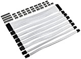 Thermaltake TtMod - Kit di gestione cavi con maniche bianche, 30 cm