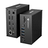 Thunderbolt 3 Docking Station 18 in 1 USB C Dock 40 Gbit/s con DP 8K@30 Hz, Duales 4K@60 Hz Display, ...