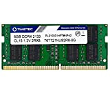 Timetec 8GB DDR4 2133MHz PC4-17000 Non-ECC Unbuffered 1.2V CL15 2Rx8 Dual Rank 260 Pin SODIMM Laptop PC Memoria del Computer ...