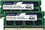 Timetec 8GB KIT (2x4GB) Compatibile con Apple DDR3 1333MHz PC3-10600 CL9 per Mac Book Pro (inizio/fine 2011), iMac (metà 2010, ...