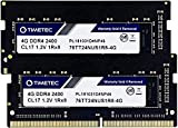 Timetec 8GB KIT (2x4GB) DDR4 2400MHz PC4-19200 Non ECC Unbuffered 1.2V CL17 1Rx8 Single Rank 260 Pin SODIMM Laptop PC ...