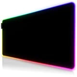 TITANWOLF - RGB Tappetino per Mouse da Gioco XXL - Mouse Pad Gaming - 900x400mm - 7 Colori LED e ...
