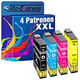 Tito-Express Platinum Series 4 Cartucce d'inchiostro XXL compatibili con Epson T1631 T1632 T1633 T1634 16XL 16 XL Workforce WF-2630WF WF-2650DWF ...