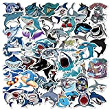Top adesivi ! Lotto di 50 Adesivi di Squali - Stickers Vinili - Adesivi non voluminosi HD - Sharks, acquario, ...