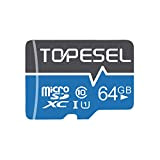 TOPESEL Scheda Micro SD da 64 GB, Scheda di Memoria MicroSDXC fino a 85 MB/s, UHS-I, classe 10, U1