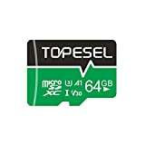 TOPESEL Scheda Micro SD da 64 GB, Scheda di Memoria MicroSDXC fino a 85 MB/s, UHS-I, classe 10, U3