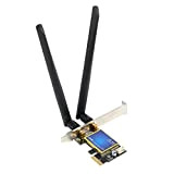 Topiky Scheda WiFi PCIe, Adattatore WiFi PCIe Dual Band 1200Mbps 4.0 802.11ac Scheda di Rete Interna Wireless Adattatore Wireless Desktop, ...