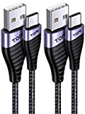TOPK Cavo USB C [2Pezzi, 2m] 3A Cavo USB C Ricarica Rapida e Trasmission USB-A a USB-C Cavo Caricabatterie per ...